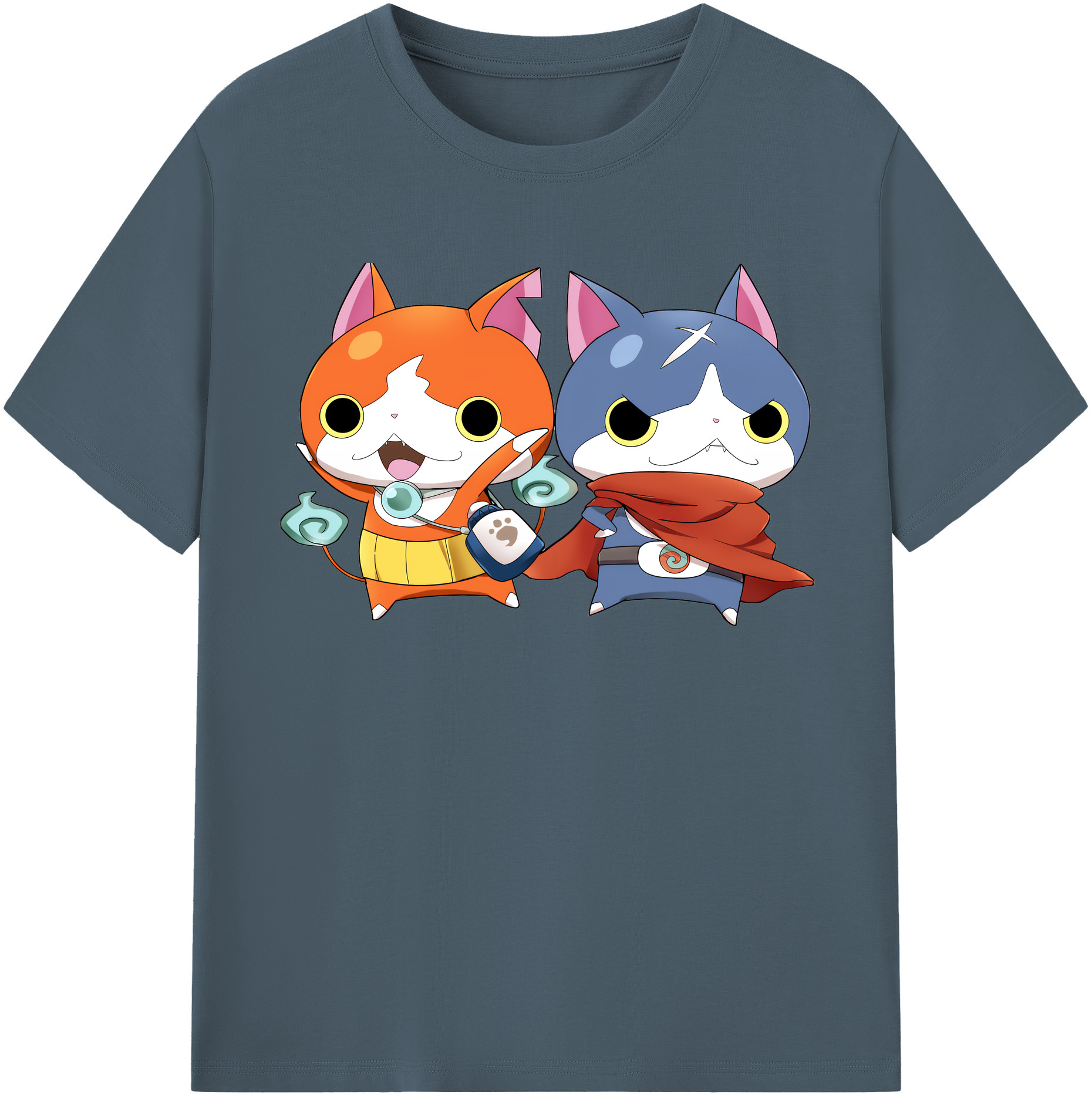 （画像用） 妖怪ウォッチ Yo-kai Watch 綿100％半袖Tシャツ（フロントプリント）